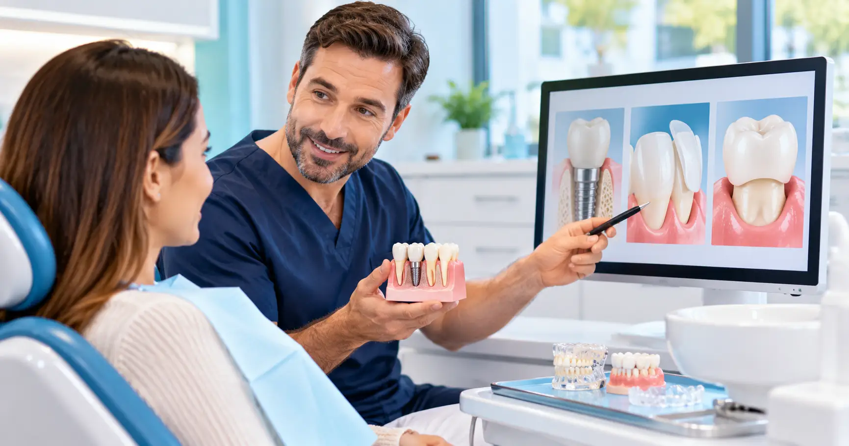 What does a dentist check